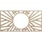 Ekena Millwork Hoover Wood Fretwork Pierced Ceiling Medallion, Red Oak, 40"W x 20"H x 14 3/4"ID x 1/4"T CMWP40X20X0250HORO - alternate 1